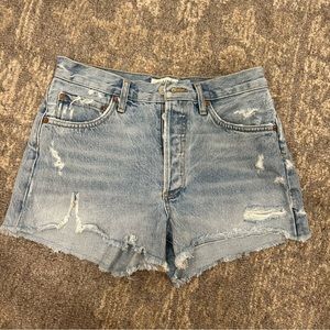 AGOLDE Parker Distressed Shorts